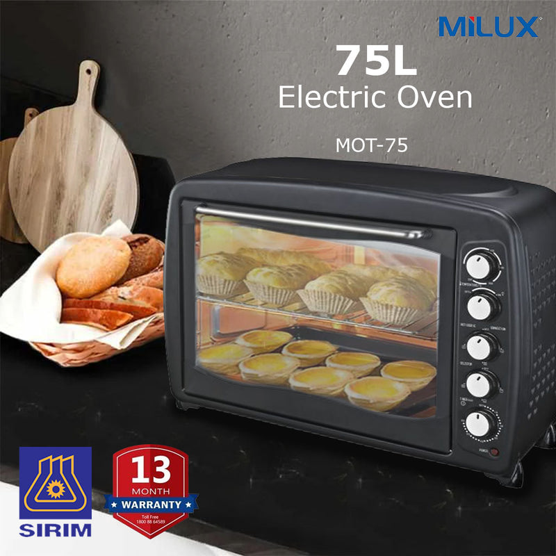 Milux Electric Oven 75L MOT-75