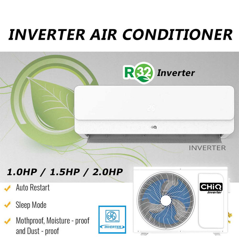 CHiQ Air Conditioner R32 Inverter CSDC-09DDE (1.0HP) CSDC-12DDE (1.5HP) CSDC-18DDE (2.0HP)