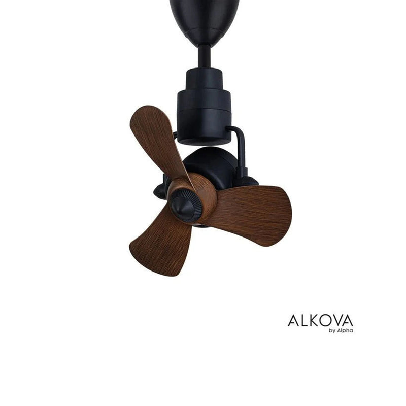 Alkova Ceiling Fan 16" KONA-3B/16 (Walnut/MB) (MattBlack)