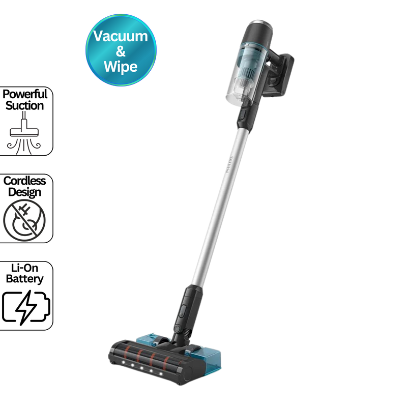 Philips Cordless 2 in 1 Vacuum Wipe XC3133/61