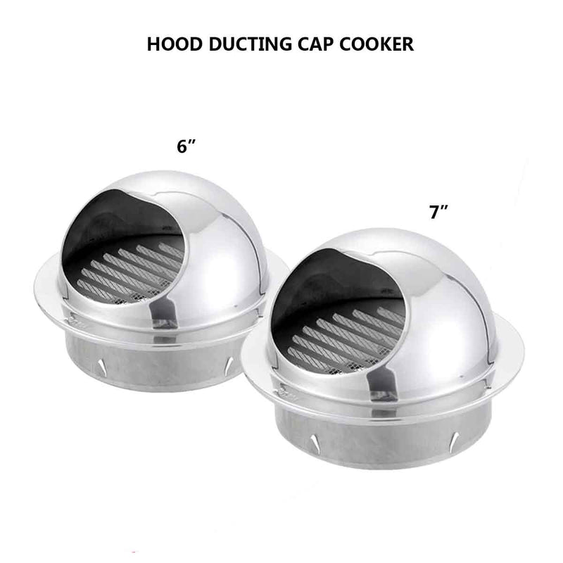 Stainless Steel Ducting Cap 6’’ / 7’’ CAP6 CAP7
