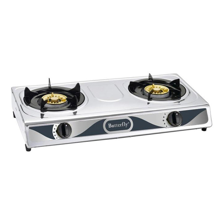 Butterfly Stainless Steel Double Gas Stove BGC-628