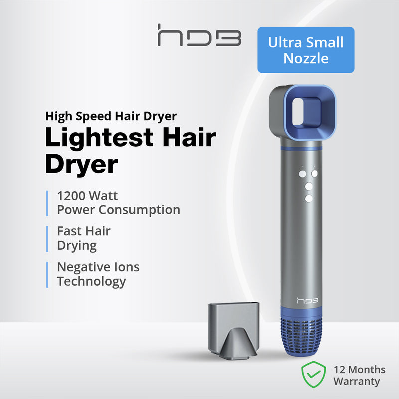 HDB Hair Dryer (1200W) Fast Drying with Ions HDB25100/G HDB25100/P