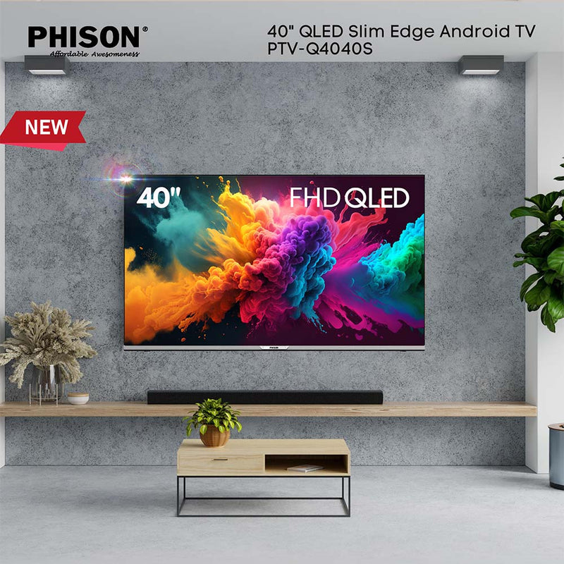 Phison 40" QLED Slim Edge Android TV PTV-Q4040S