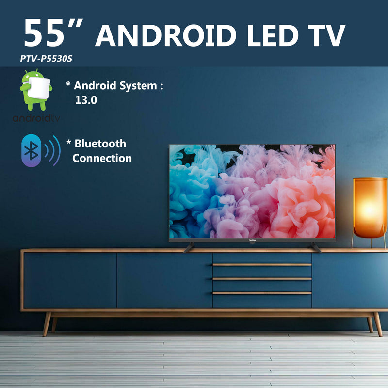 Phison 55" Android LED TV Slim Bezel PTV-P5530S