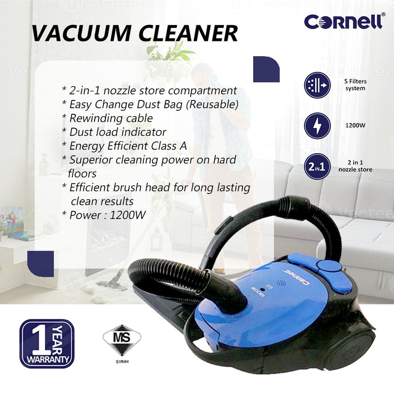 Cornell Vacuum Cleaner CVC-TS121W