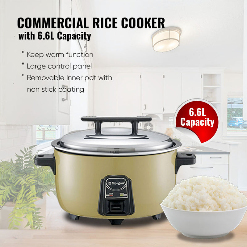 Morgan Commercial Electrical Rice Cooker (6.6 L) MCR-VAST7