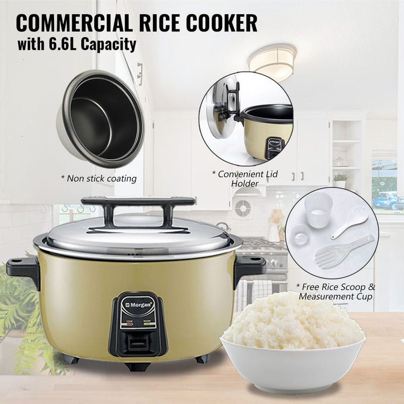 Morgan Commercial Electrical Rice Cooker (6.6 L) MCR-VAST7