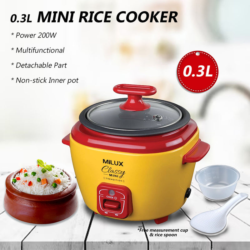 Milux 0.3L Classy Mini Rice Cooker MRC-603