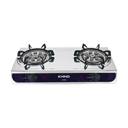 Khind Stainless Steel Double Gas Cooker GC8008