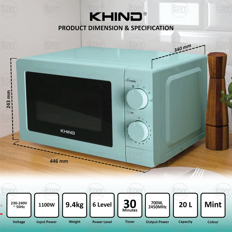 Khind Microwave Oven (20L) MW2001