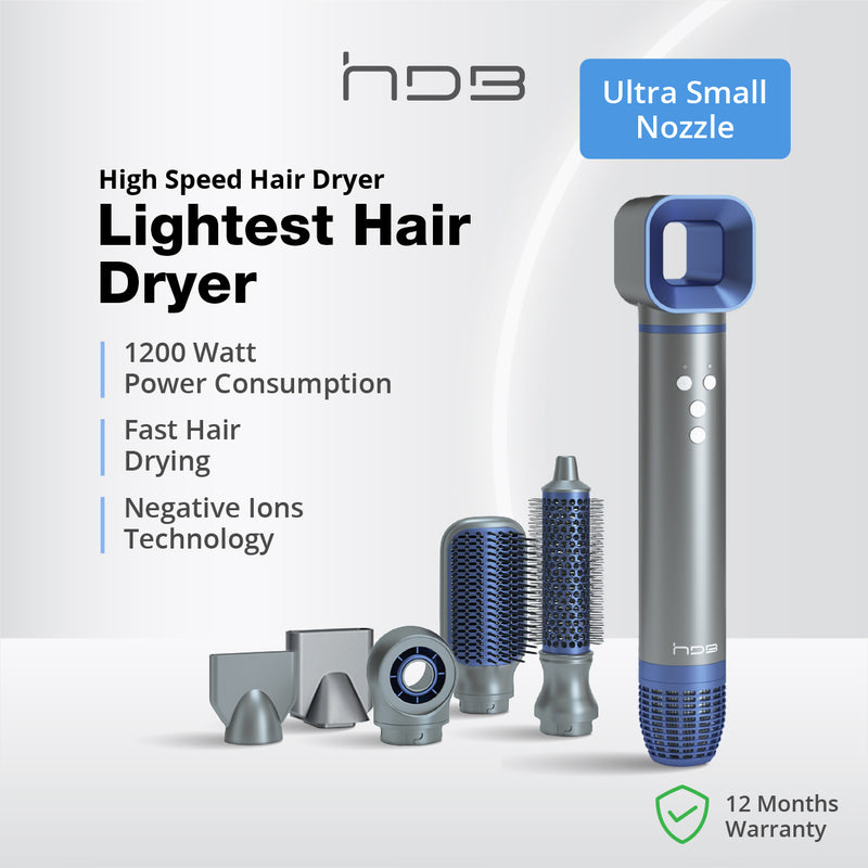 HDB High Speed 1200W Hair Dryer (5 in 1) HDB25101/G HDB25101/P