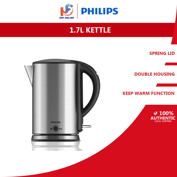 Philips 1.7L Stainless Steel Electric Kettle HD9316/03