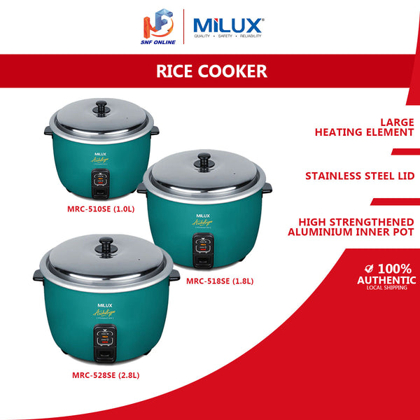Milux Electric Rice Cooker MRC-510SE (1.0L) / MRC-518SE (1.8L) / MRC-528SE (2.8L)