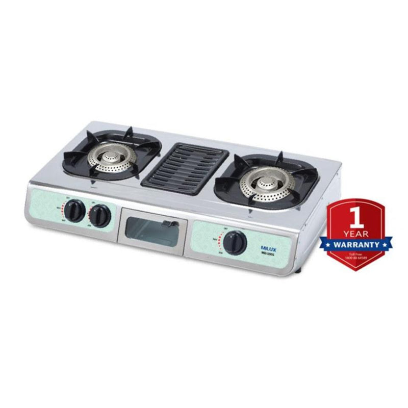 Milux Gas Cooker with Grill Plate Dapur Gas MSS-2500G MSS2500G