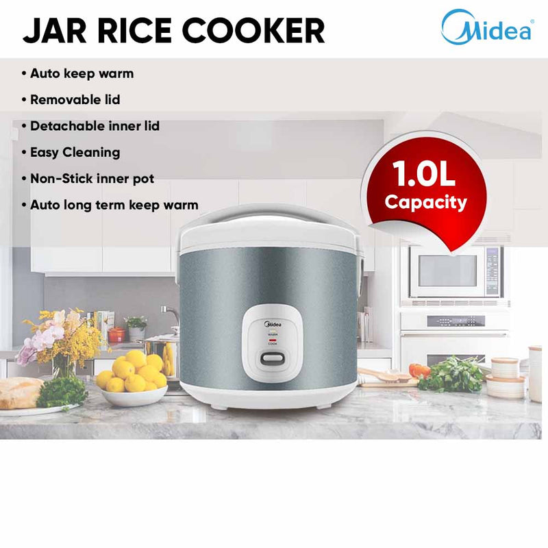 Midea Jar Rice Cooker (1.0L) MRM10010BDG