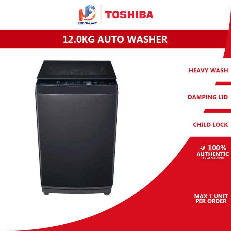 Toshiba 12KG Inverter Fully Auto Washing Machine Ultra Fine Bubble AW-DUK1300KM(SG)