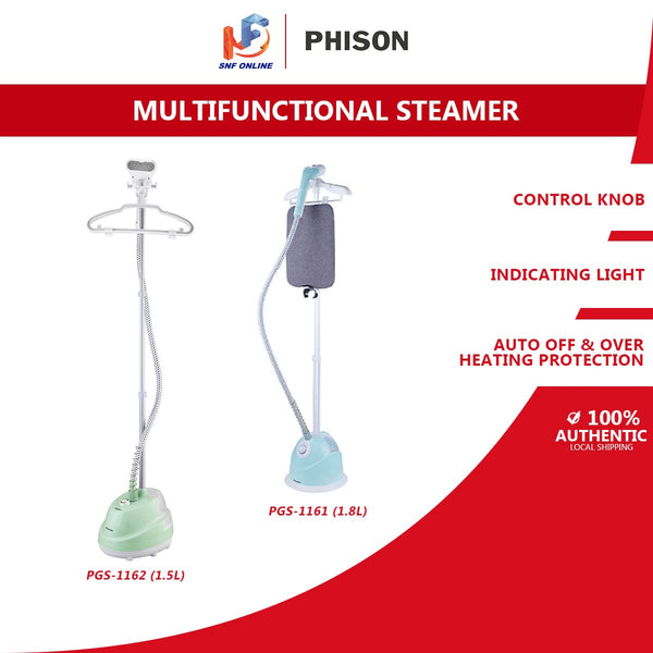 Phison Multifunctional Garment Steamer (1.8L) PGS-1161 (1.5L) PGS-1162