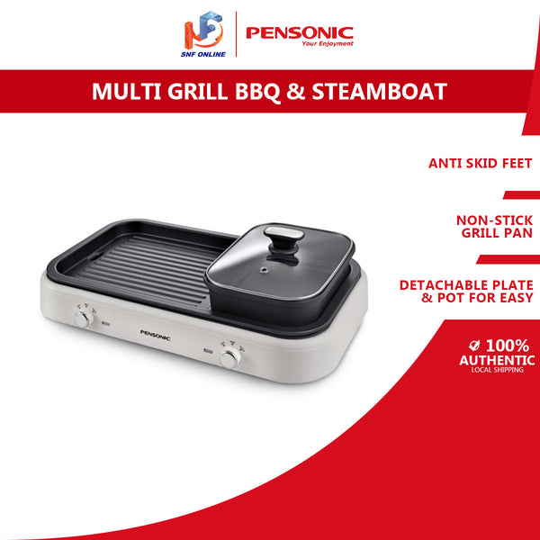 Pensonic Multi Grill BBQ & Steamboat PSB-136G