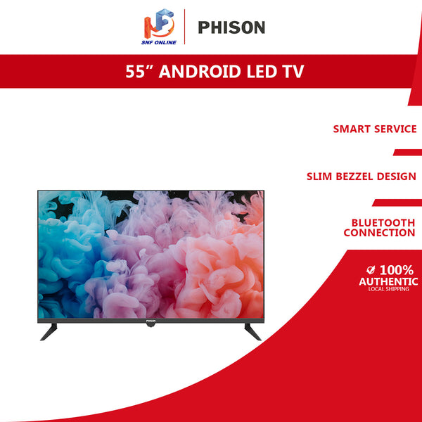 Phison 55" Android LED TV Slim Bezel PTV-P5530S