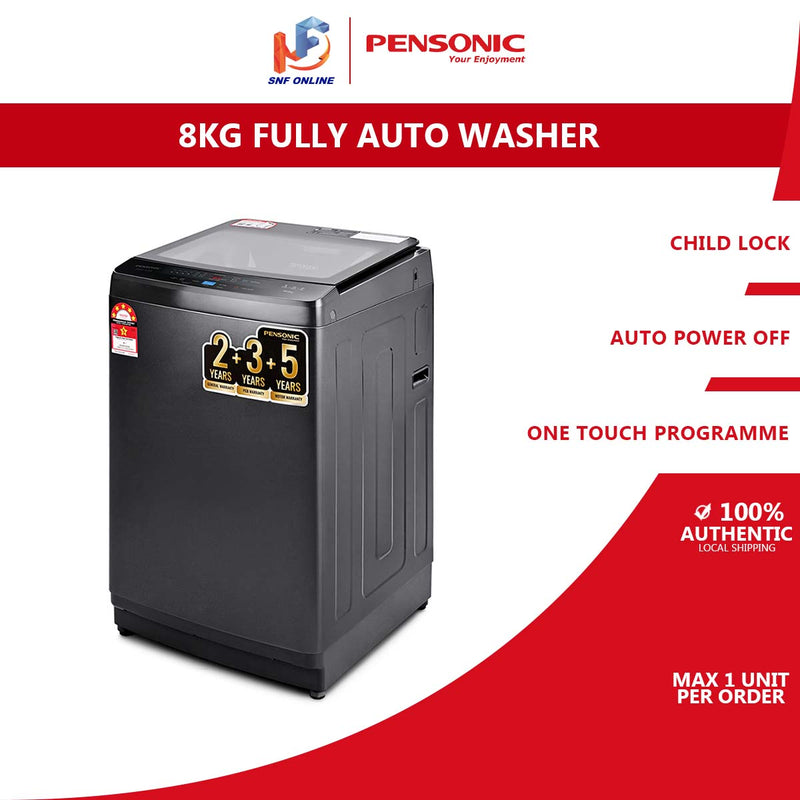 Pensonic 8KG Fully Auto Washing Machine PWA-8003