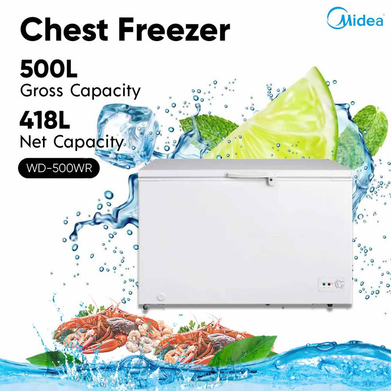 Midea 418L Chest Freezer peti sejuk beku WD-500WR