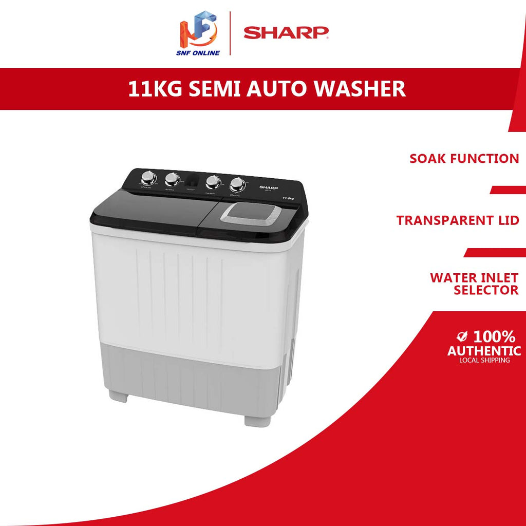 Sharp Semi Auto Washing Machine Washer ( 11kg ) ESTP1116