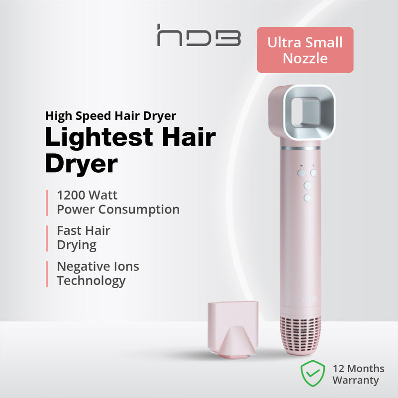 HDB Hair Dryer (1200W) Fast Drying with Ions HDB25100/G HDB25100/P