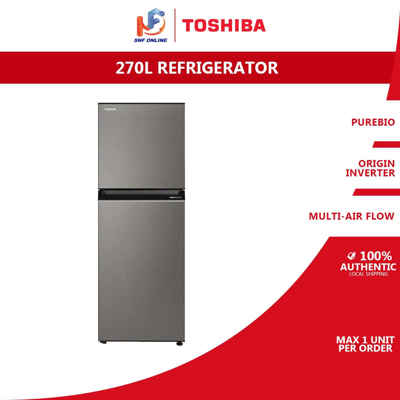 Toshiba 270L Refrigerator Inverter GR-RT300WE-PMY(DS)