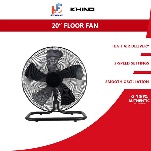 Khind 20" Industrial Floor Fan with ABS Fan Blade FF2005 kipas