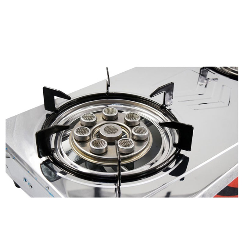 XMA High Quality Stainless Steel Double Standing Gas Stove XSC-8080SS