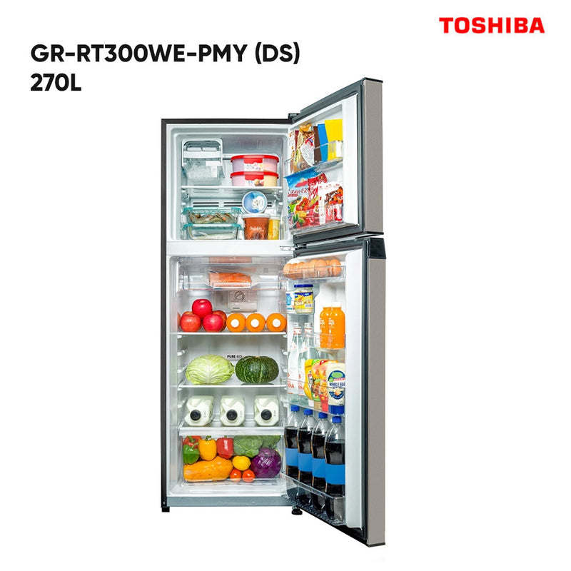 Toshiba 270L Refrigerator Inverter GR-RT300WE-PMY(DS)