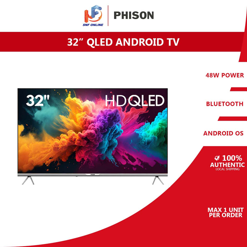 Phison 32” QLED Slim Edge Android TV PTV-Q3240S