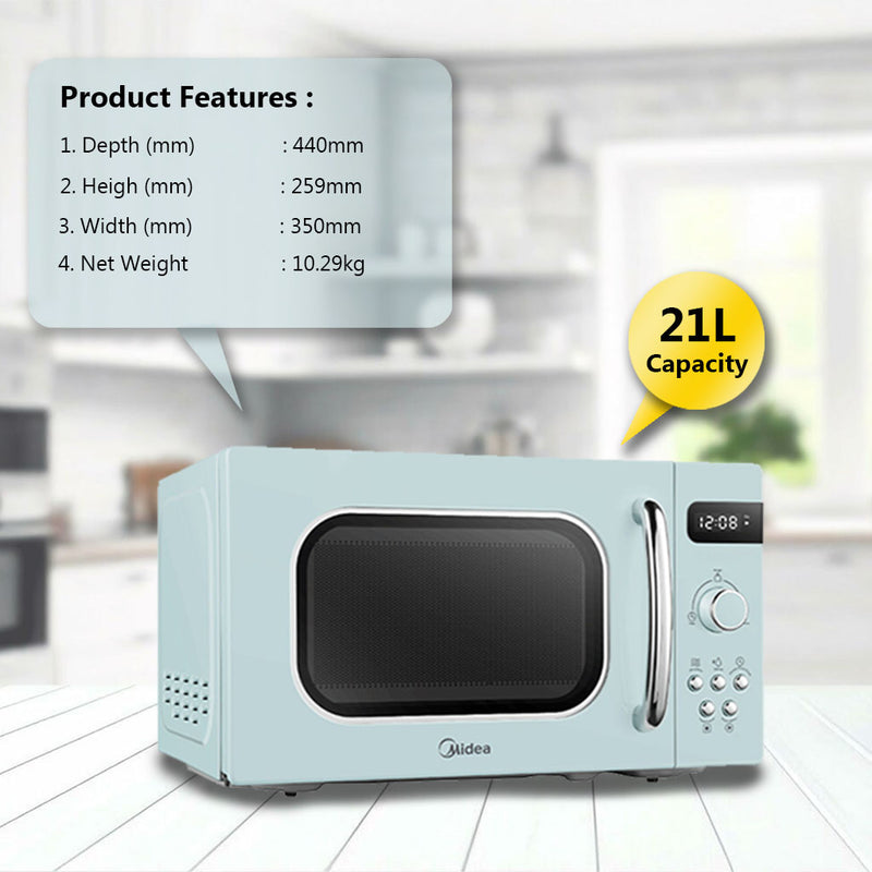 Midea Digital Microwave Oven (21L) AM821C2RA(GN)