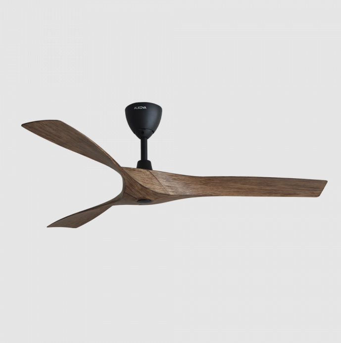 Alpha Alkova AXIS Ceiling Fan 56" AXIS-3B/56 (Grey Wood/MB) (Oak/MB) (MattBlack)