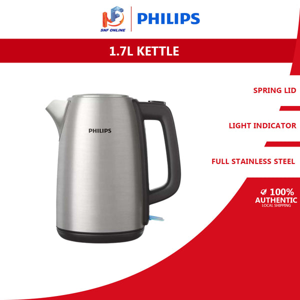 Philips 1.7L Electric Jug Kettle Polished Stainless Steel HD9351/92