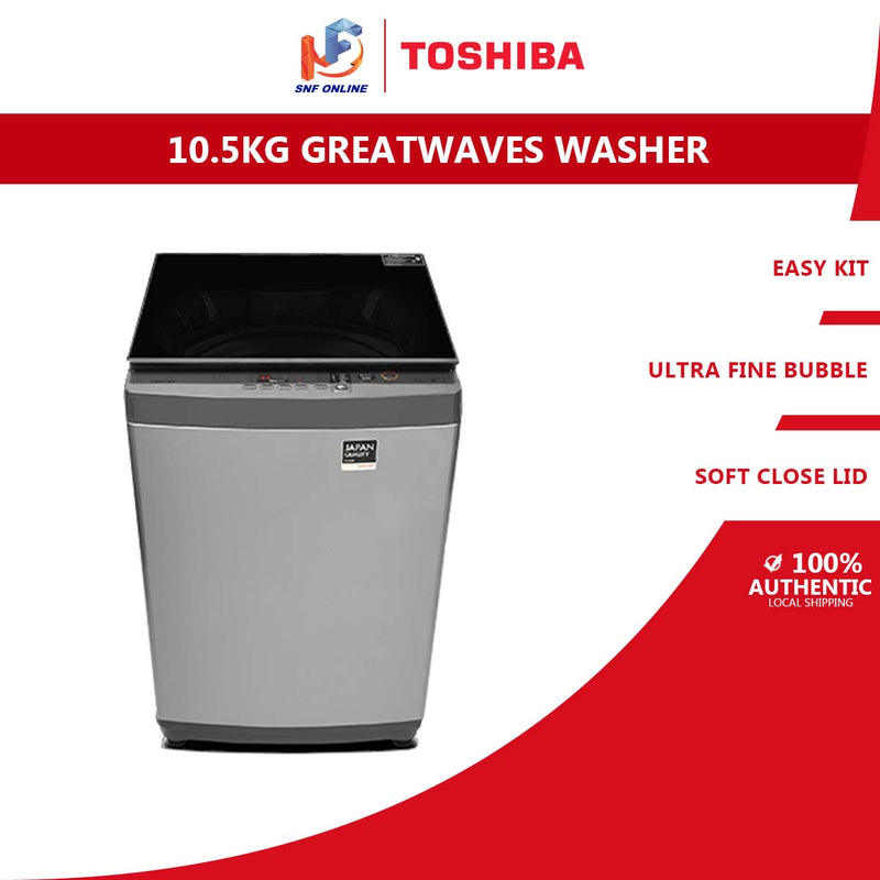 Toshiba Washing Machine 10.5KG Fully Auto Top Load Washer mesin basuh auto AW-UK1150HM(SG)