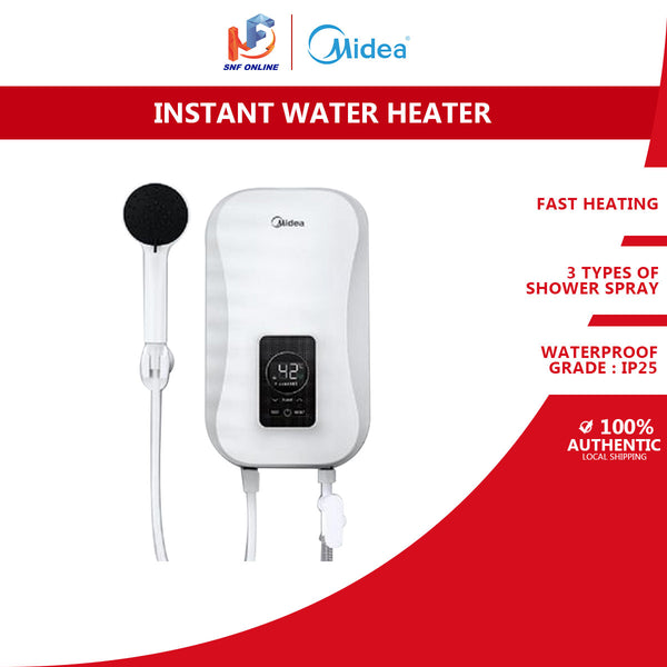 Midea Digital Water Heater With DC Pump-WHITE MWH-EC38EPG3-WT