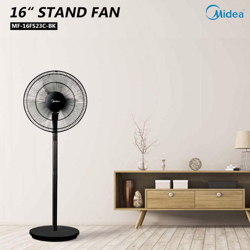 Midea Stand Fan (16") 3 Speeds MF-16FS23C-BK MF-16FS23C-WT