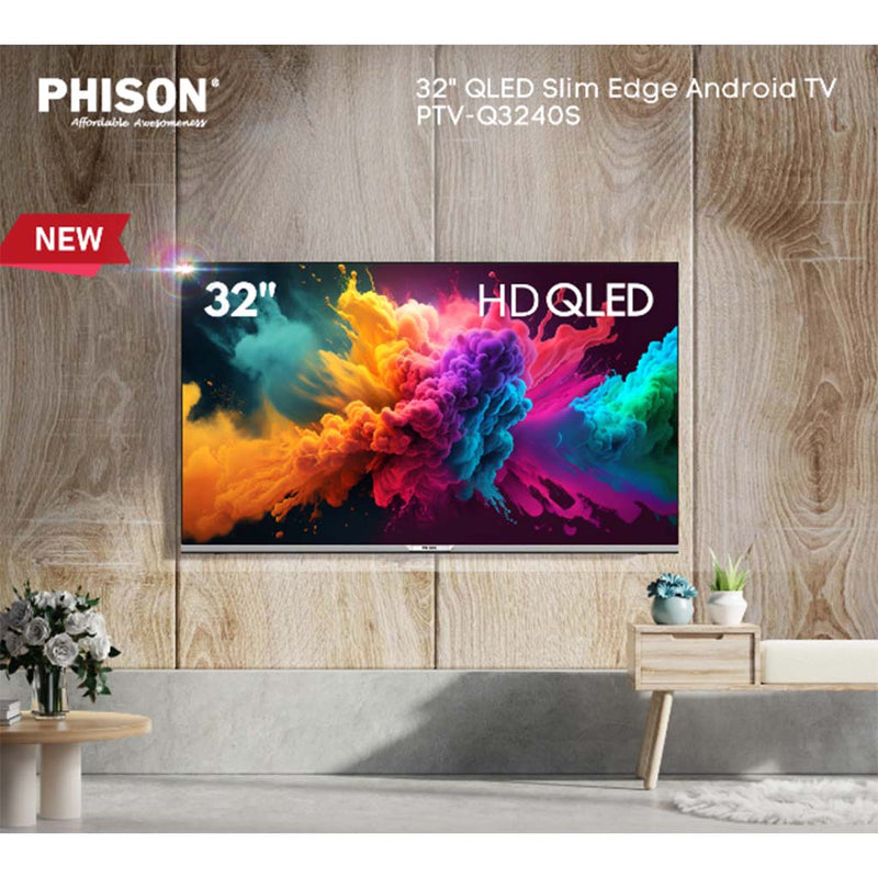 Phison 32” QLED Slim Edge Android TV PTV-Q3240S