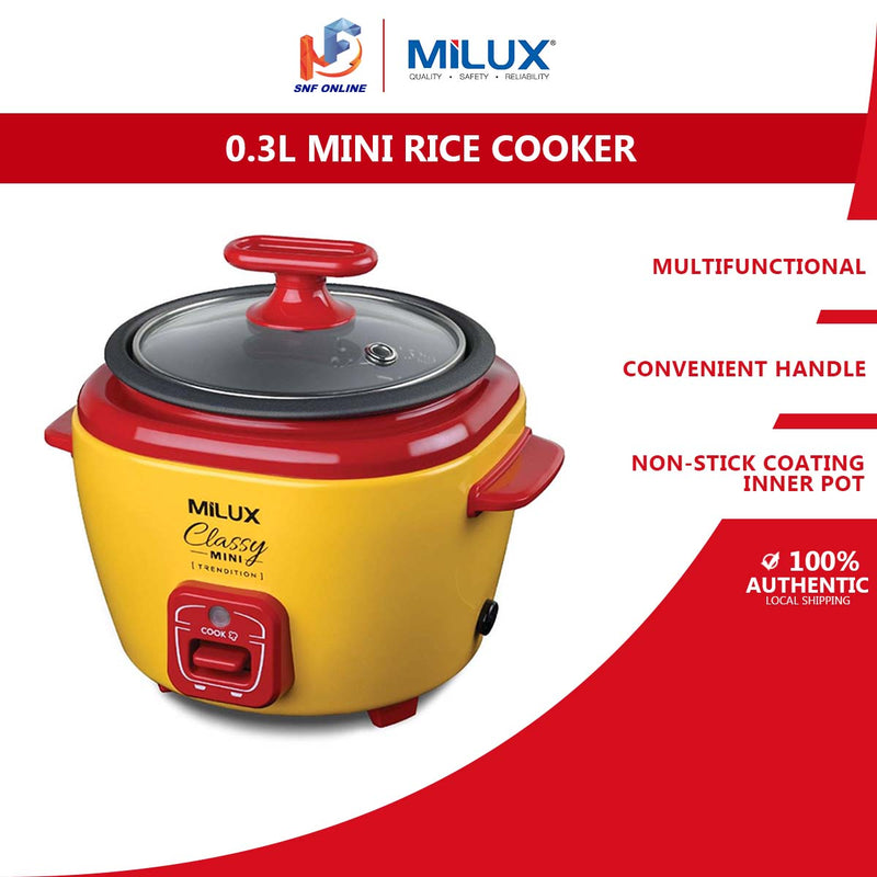 Milux 0.3L Classy Mini Rice Cooker MRC-603