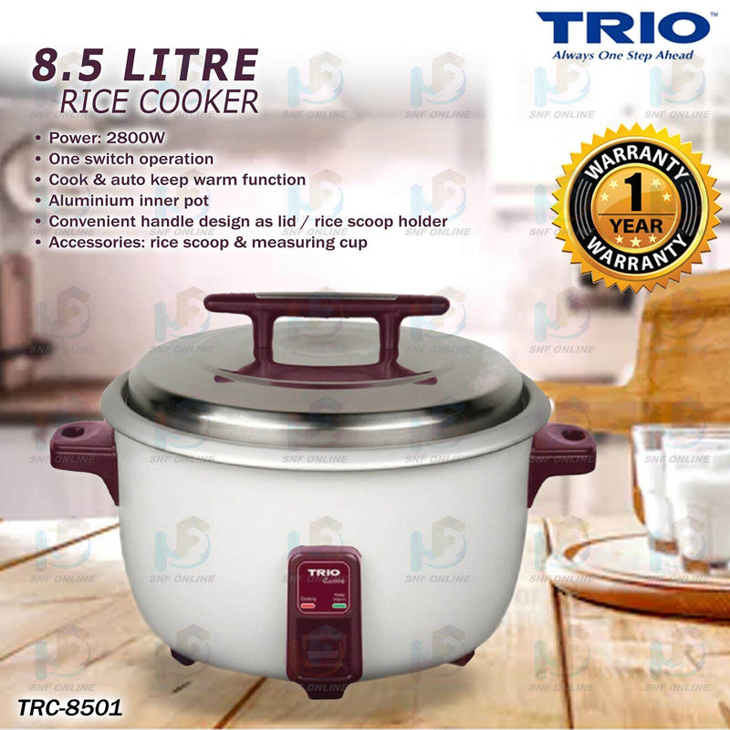 Trio Commercial rice cooker 8.5L TRC-8501