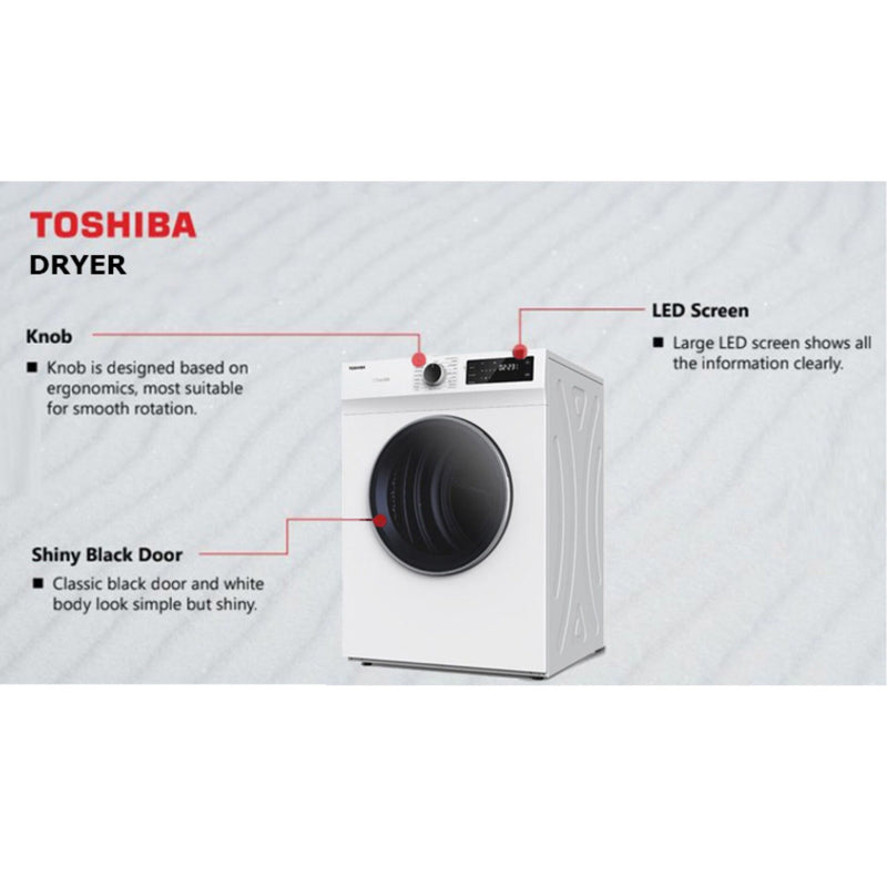 Toshiba 7KG SENSEDRY Tumble Dryer TD-H80SEM TDH80SEM