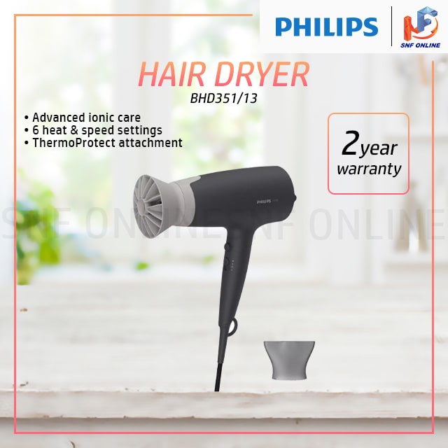 Philips Ionic Hair Dryer 3000 Series/2100W BHD351/13