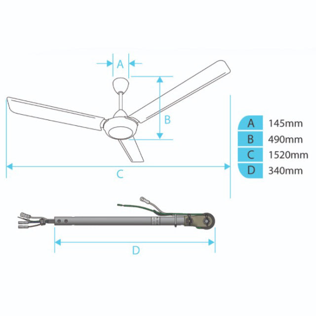 Khind Ceiling Fan 60’’ (2set/box) CF618