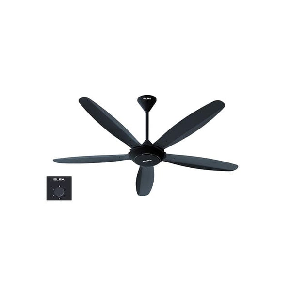 Elba 56'' 5 Speed Regulator Control Ceiling Fan 5 Blades ECF-K5605BK