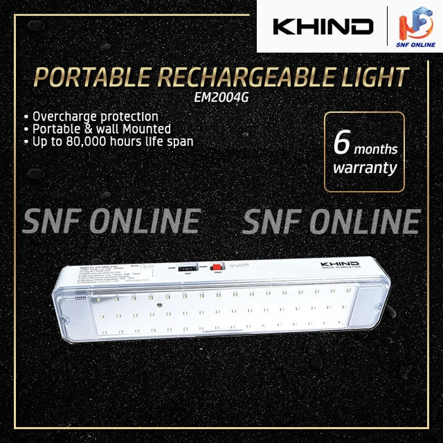 Khind Portable Rechargeable Light 48Pcs LED EM2004G