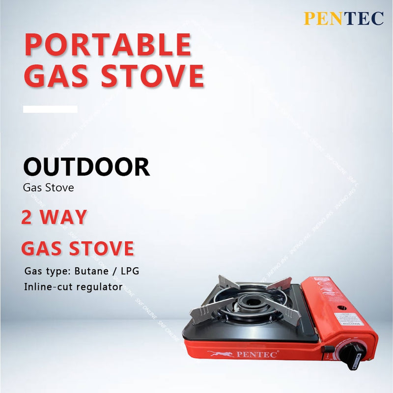 Pentec Portable 2 Way Gas Stove FL-02 FL02