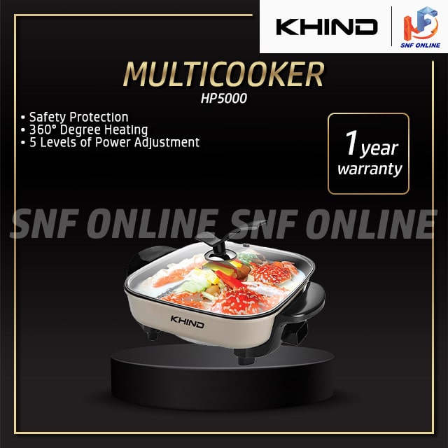 Khind Multifunction Multi Cooker Electric Skillet HP5000