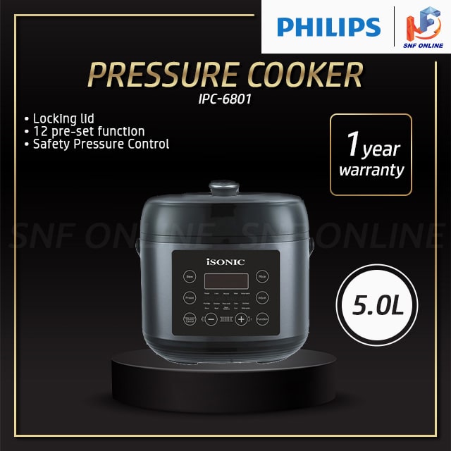 Isonic Electric Pressure Cooker IPC-6801